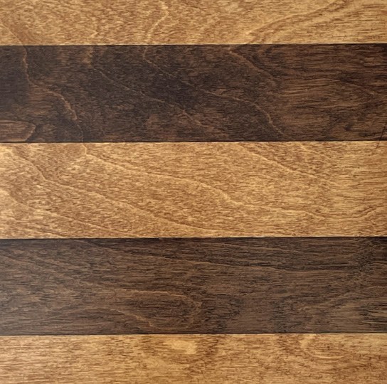 Oak stripes finish