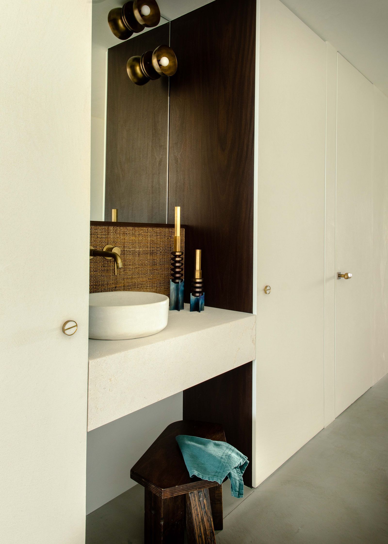 AD Germany, the Knokke apartment drawn from Carlo Scarpa