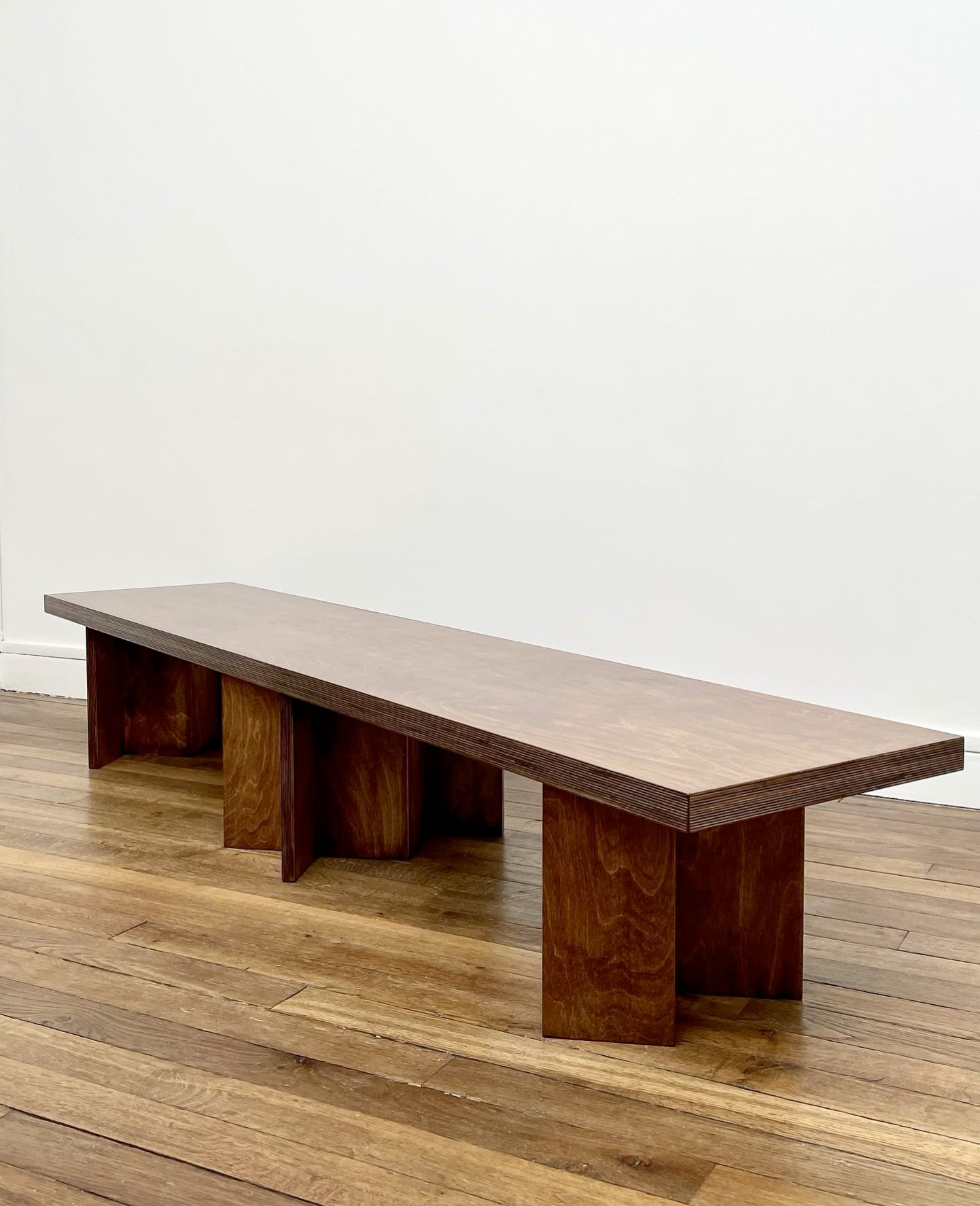 Double Bench by Studio Goons, Scandinavian birch plywood