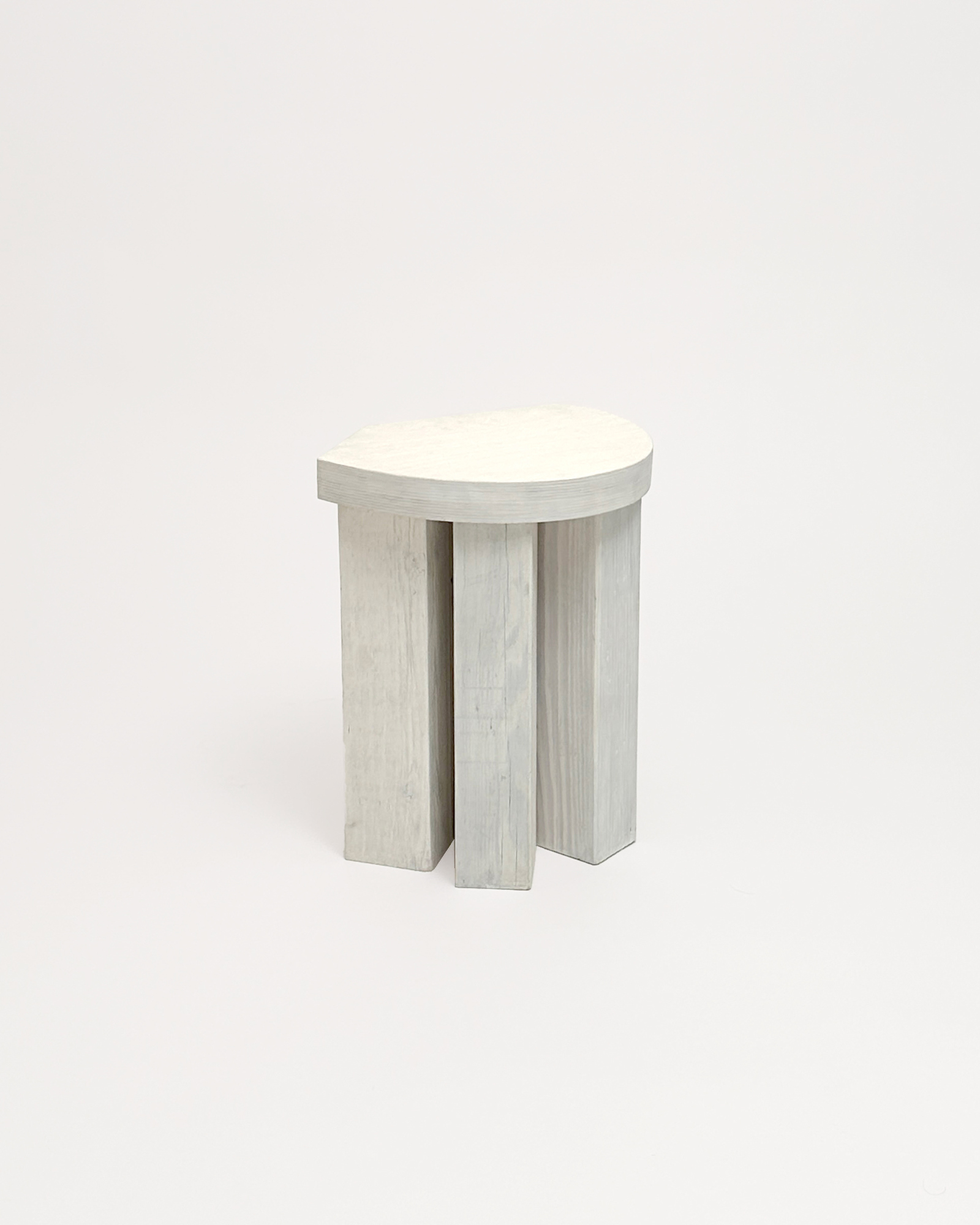 Form Stool by Studio Goons, Architectural reclaimed wood, Scandinavian birch plywood