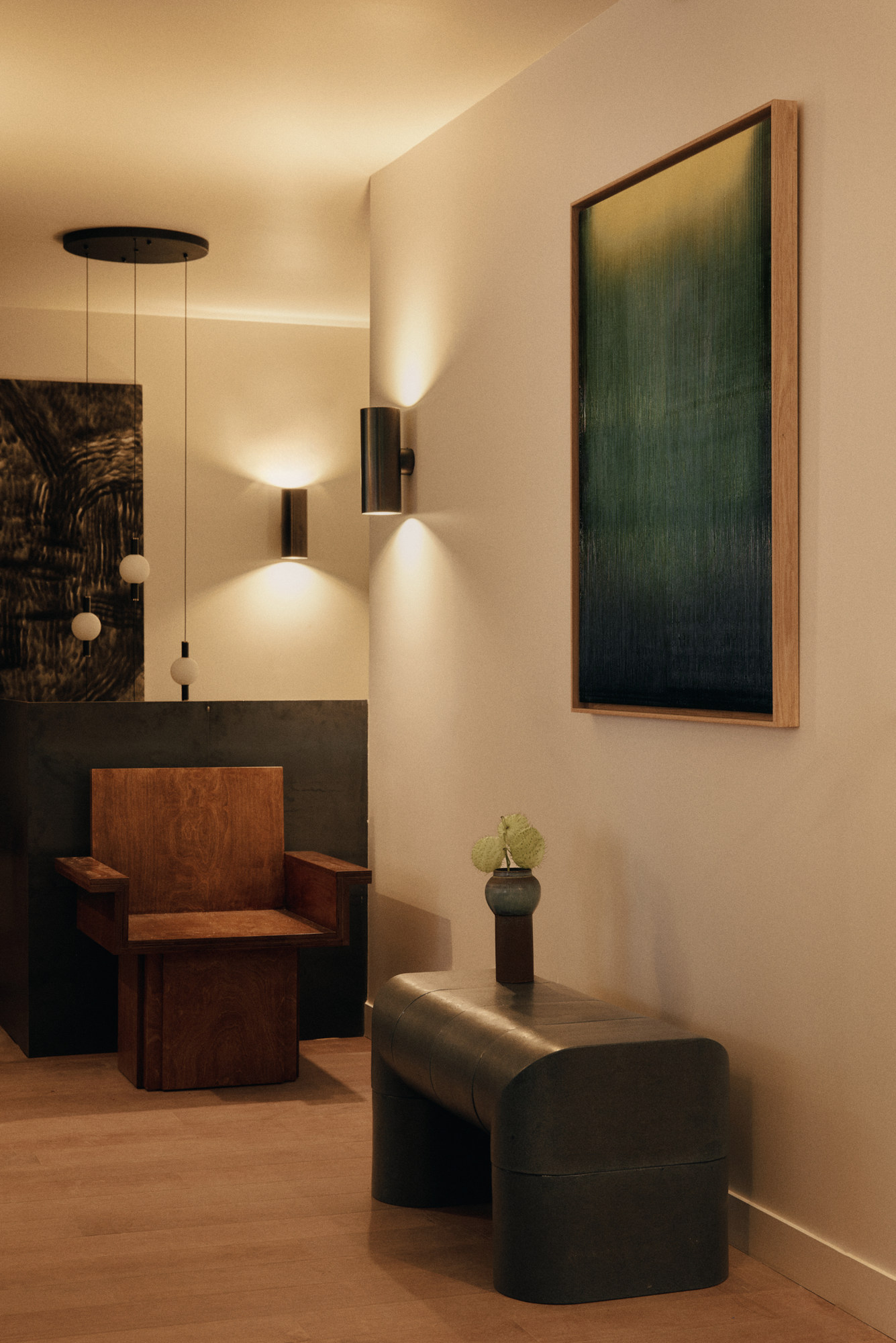 J Arm Chair by Studio Goons, commissioned by Galerie JAG, Paris.