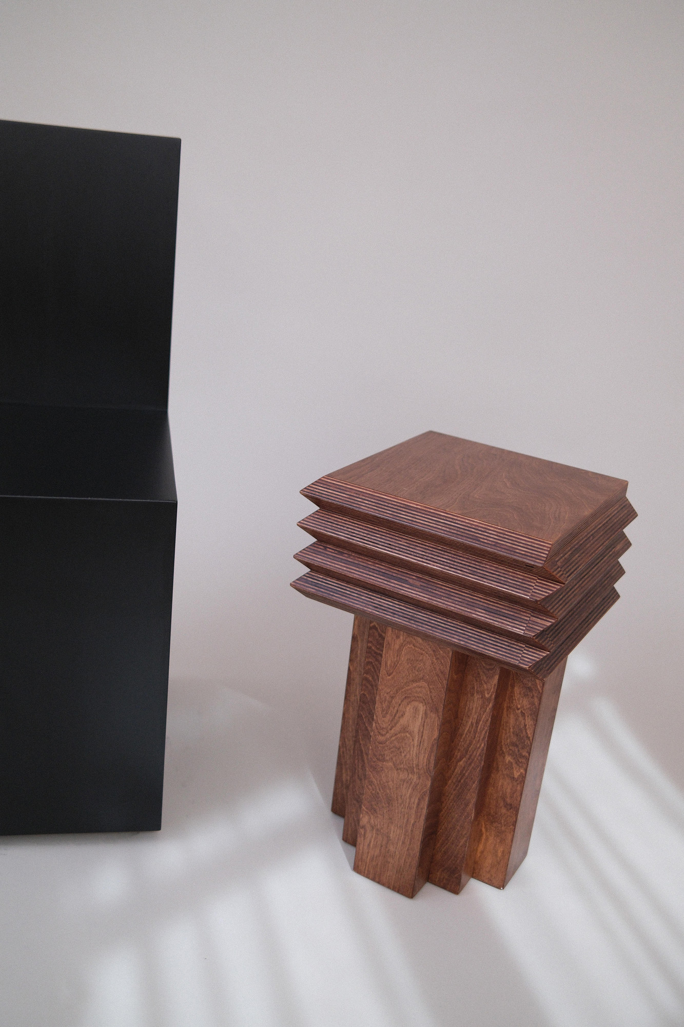 MM Stool (Satin Dark Oak), additional view