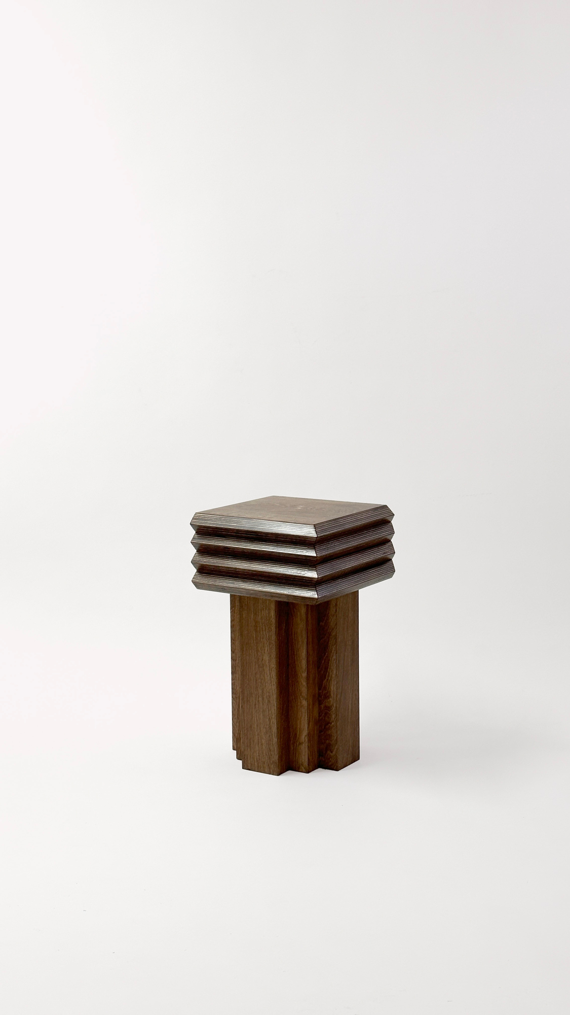 MM Stool (Satin Dark Oak), additional view