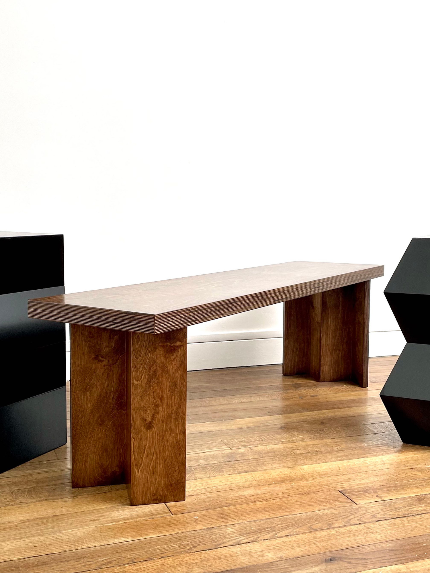 Single Bench (grand) by Studio Goons, Scandinavian birch plywood