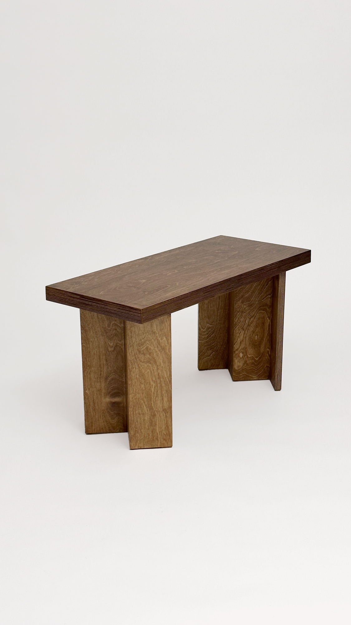 Single Bench (Petit) by Studio Goons, Scandinavian birch plywood